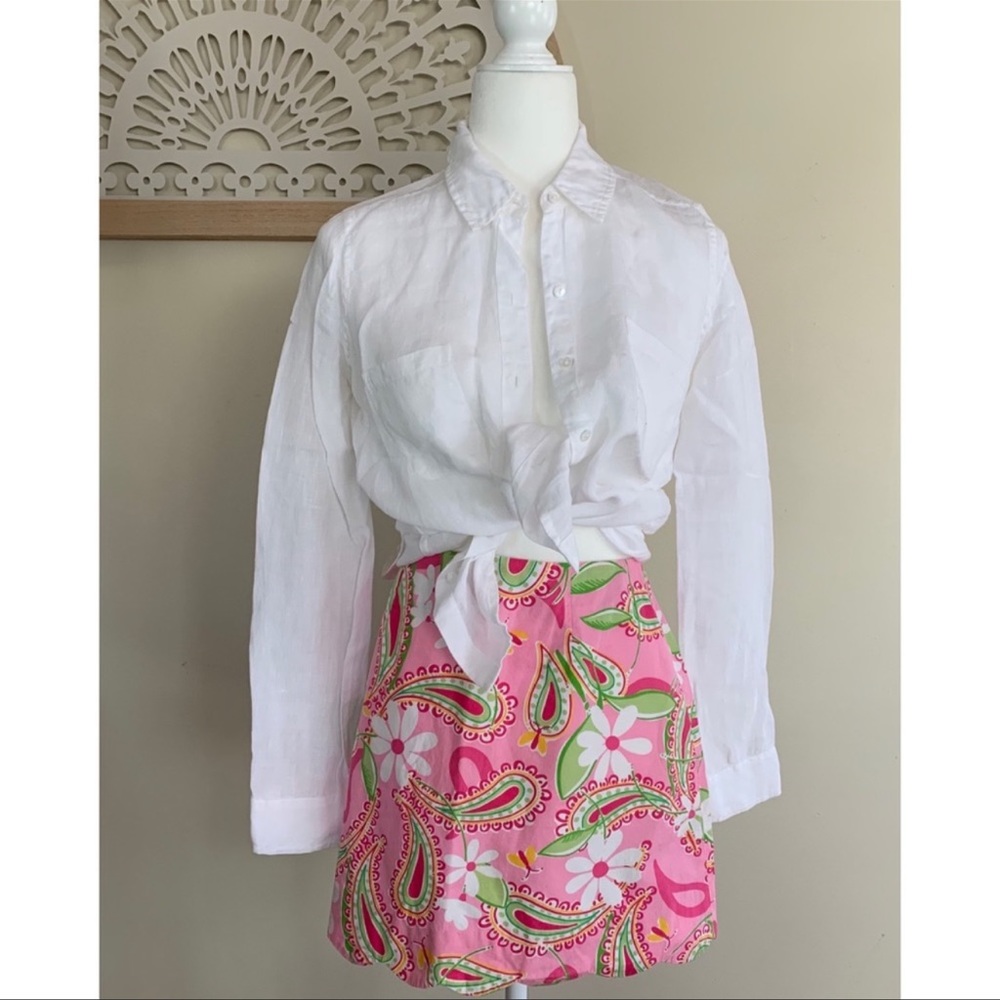 Lilly Pulitzer Lynne pink mini skirt